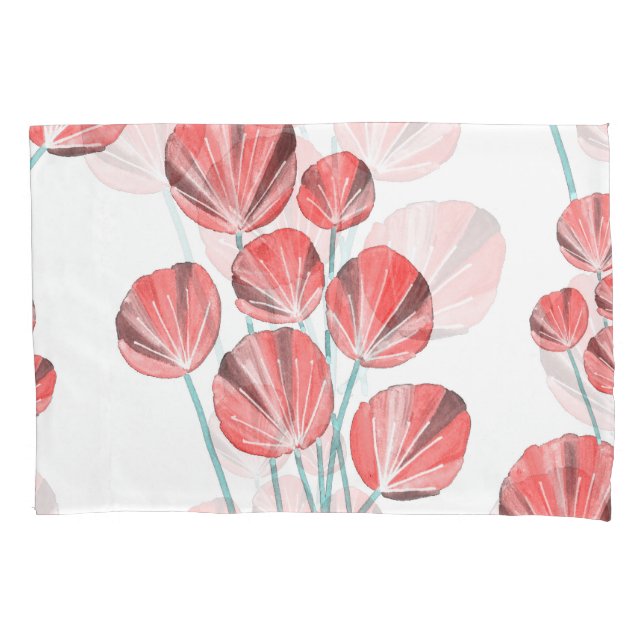 Tropical Leaves: Creative Hand Drawn Pattern Pillow Case (Front)