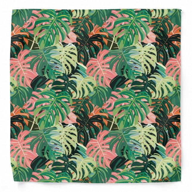Tropical Leaves Extravaganza Bandana (Front)