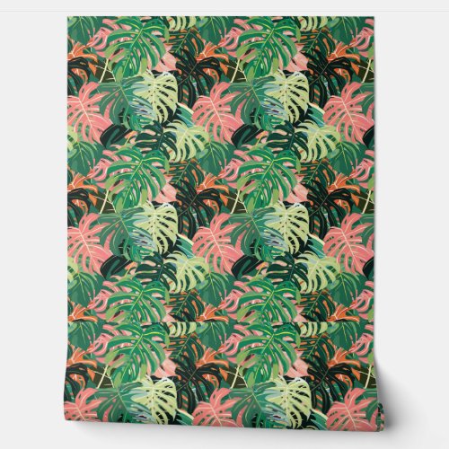 Tropical Leaves Extravaganza Wallpaper