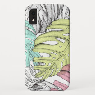 Tropical Leaves Fashion iPhone XR Case
