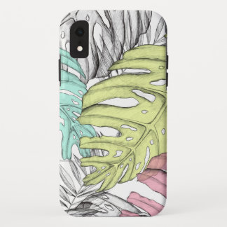 Tropical Leaves Fashion iPhone XR Case
