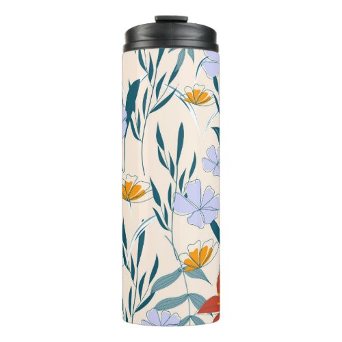 Tropical Leaves Fashionable Abstract Background Thermal Tumbler