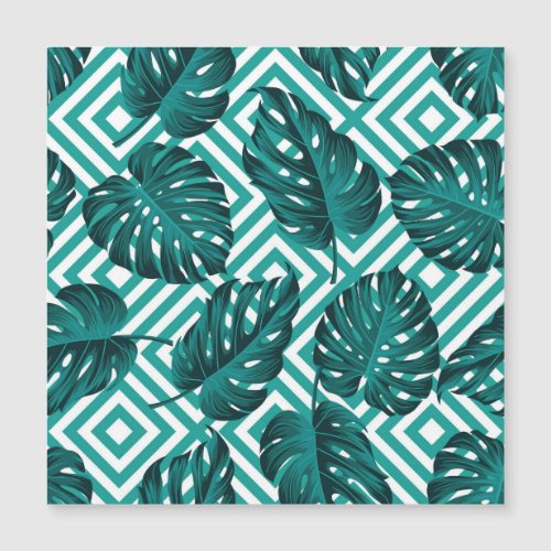 Tropical Leaves Floral Seamless Pattern