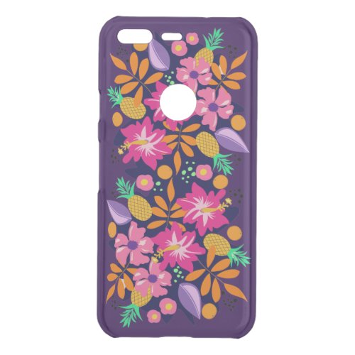 Tropical leaves flowers and fruits uncommon google pixel case