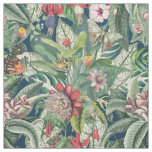 Tropical Leaves &amp; Flowers Fabric