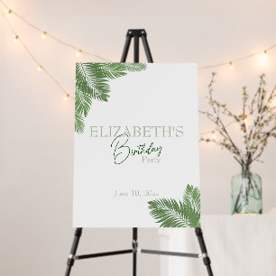 Tropical Leaves Foam Board
