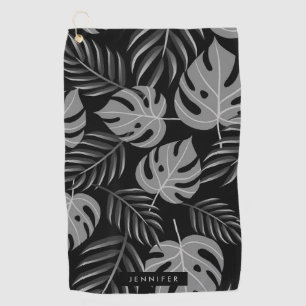 Tropical Leaves Golf Towel