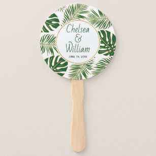 tropical hand fans