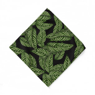 Tropical Leaves Green Leaves Bandana