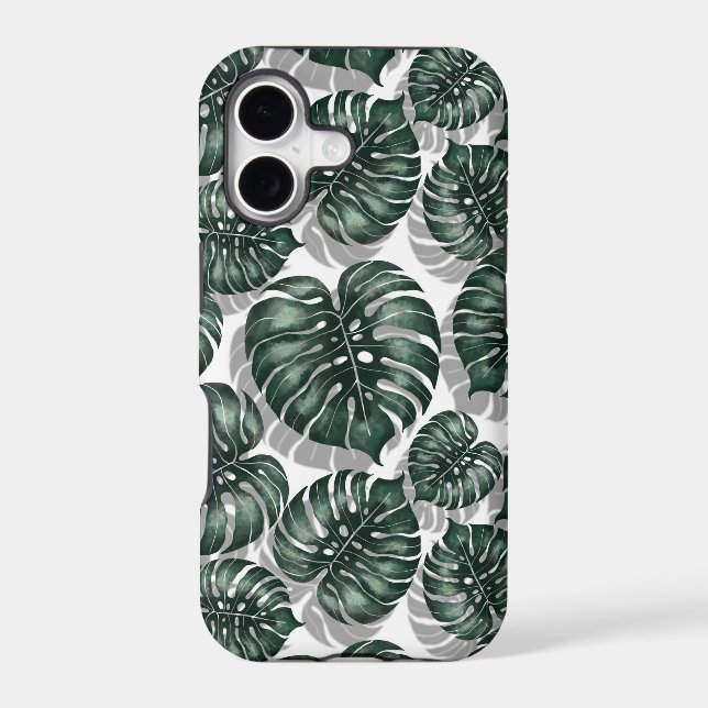 Tropical leaves iphone case (Back)