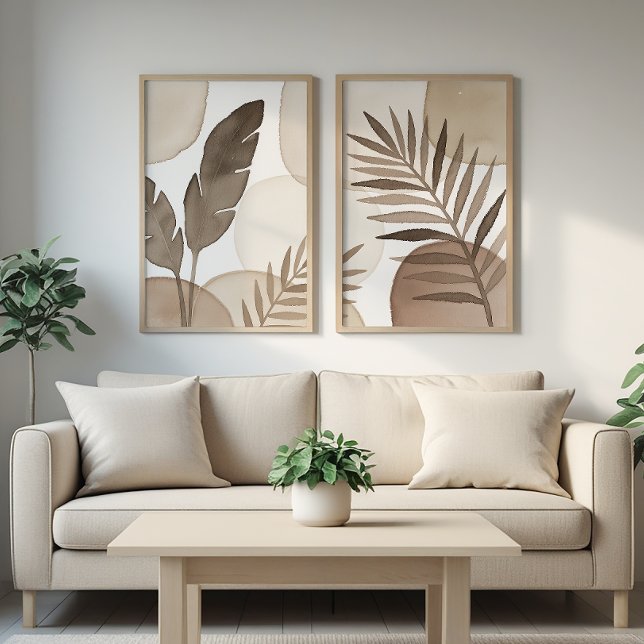 Tropical Leaves – Japandi Set – Wall Art – Minimal (Creator Uploaded)