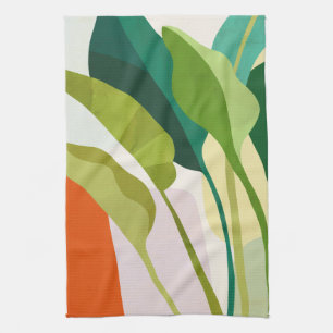 Tropical Leaves Kitchen Towel