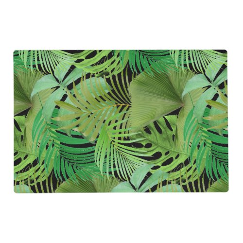 Tropical Leaves Laminated Placemat