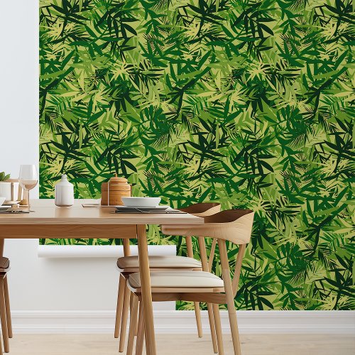 Tropical Leaves Leaf Green Yellow Wallpaper