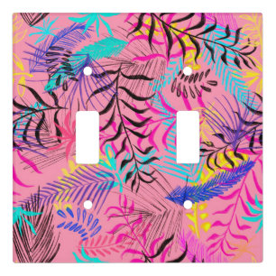 Tropical Leaves Light Switch Cover