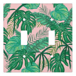 Tropical Leaves Light Switch Cover