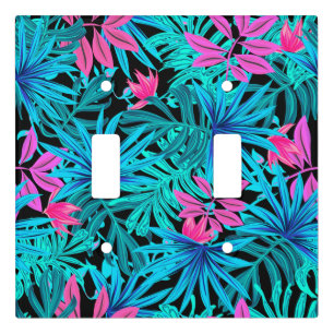 Tropical Leaves Light Switch Cover