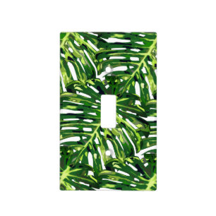 Tropical Leaves Light Switch Cover
