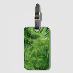 Tropical Leaves Luggage Tag
