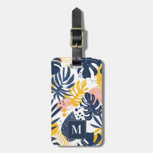 Tropical Leaves Luggage Tag