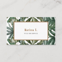 Tropical Leaves Modern