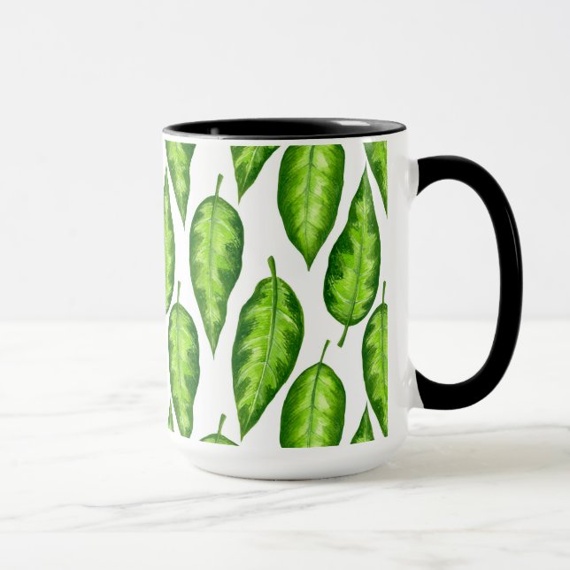 Tropical leaves mug (Right)