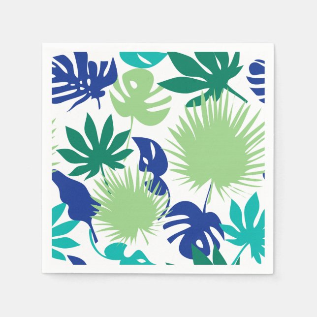 Tropical leaves napkins (Front)