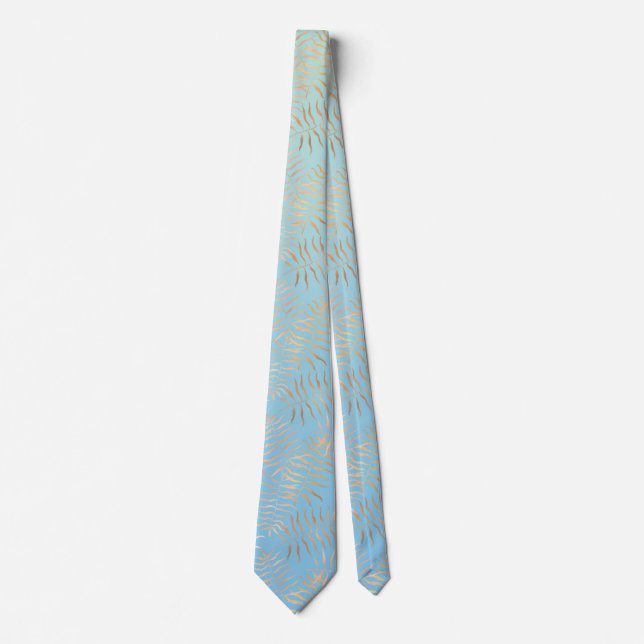 Tropical Leaves Neck Tie (Front)