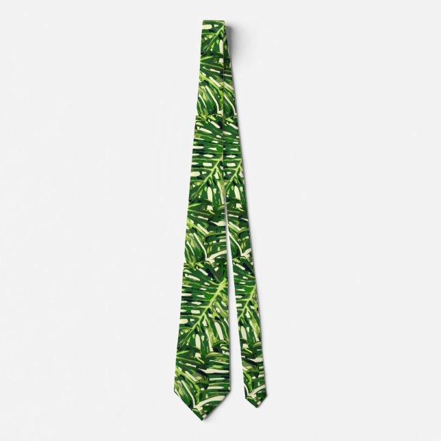Tropical Leaves Neck Tie (Front)