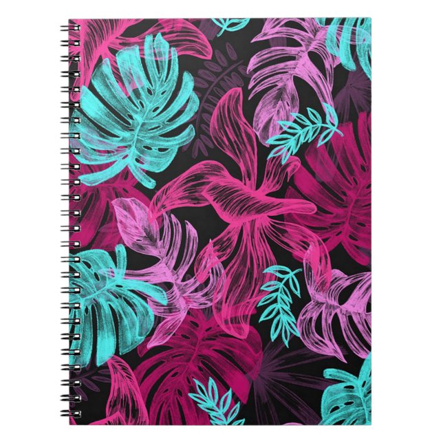 Tropical Leaves Notebook (Front)