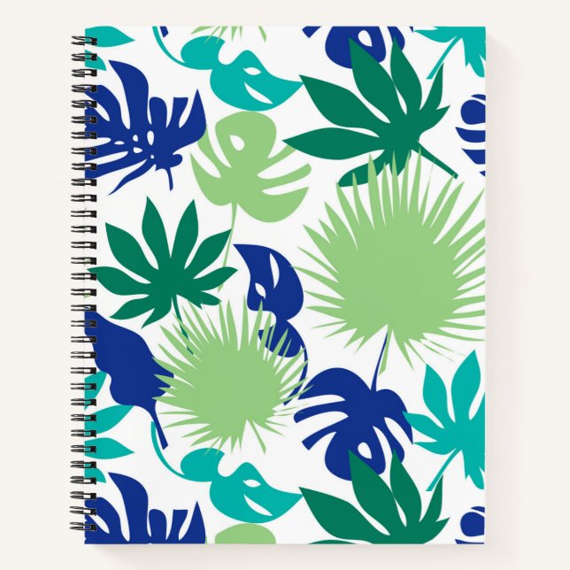 Tropical leaves notebook (Front)