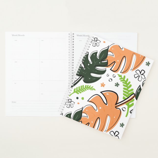 tropical leaves notebook (Display)