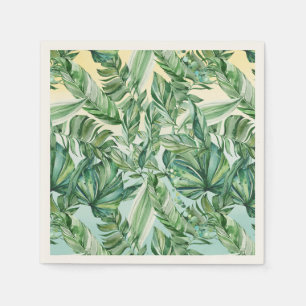 Tropical Leaves Ombre Napkins