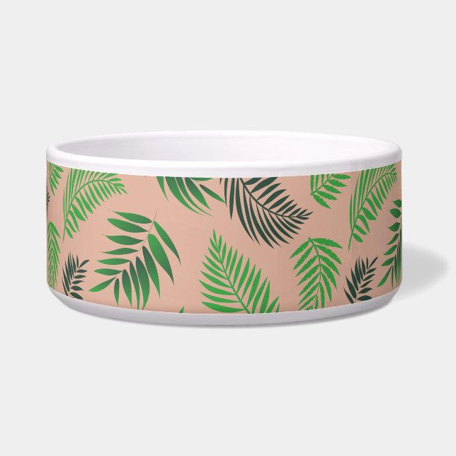 Tropical Leaves Pattern 10 Bowl (Front)