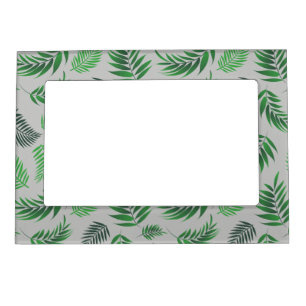 Tropical Leaves Pattern 11 Magnetic Frame