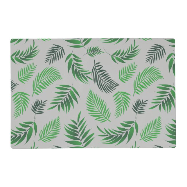 Tropical Leaves Pattern 11 Placemat (Front)