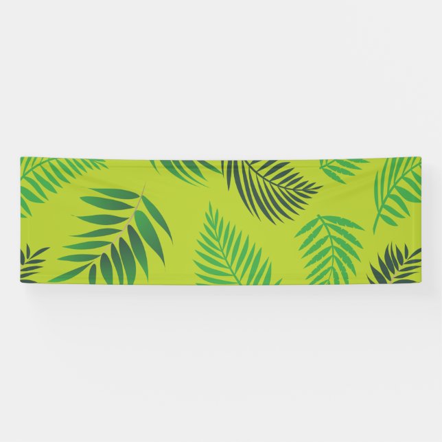 Tropical Leaves Pattern 12 Banner (Horizontal)
