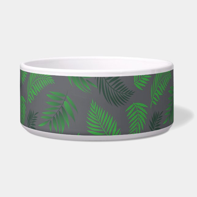 Tropical Leaves Pattern 13 Bowl (Front)