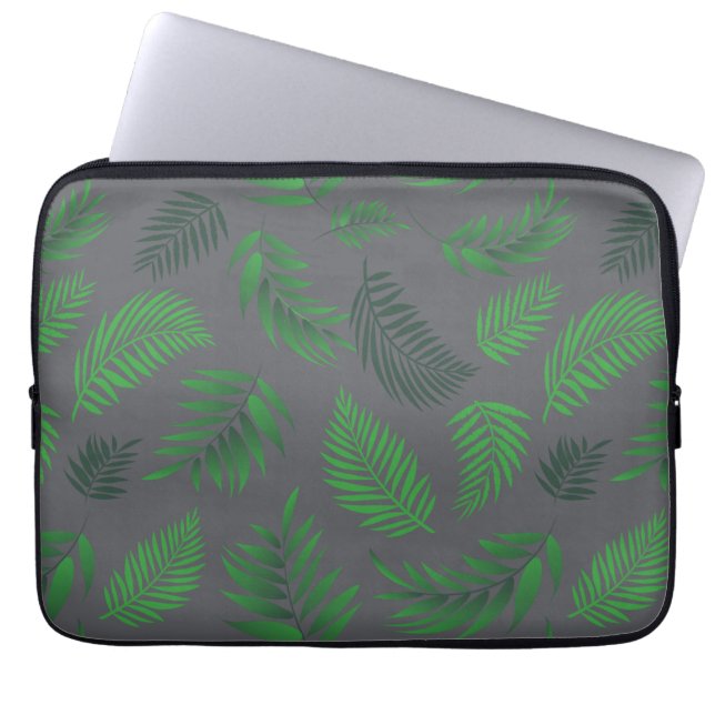 Tropical Leaves Pattern 13 Laptop Sleeve (Front)