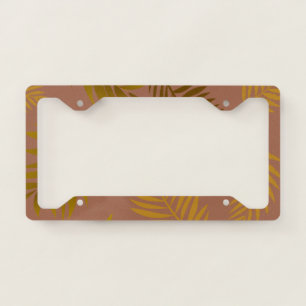 Tropical Leaves Pattern 15 License Plate Frame