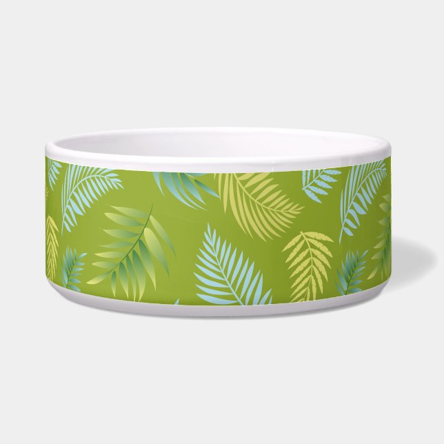 Tropical Leaves Pattern 16 Bowl (Front)