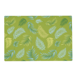Tropical Leaves Pattern 16 Placemat