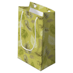 Tropical Leaves Pattern 17 Small Gift Bag