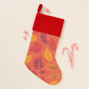Tropical Leaves Pattern 18 Christmas Stocking