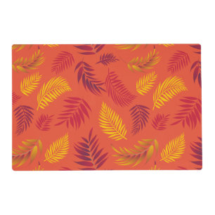 Tropical Leaves Pattern 18 Placemat