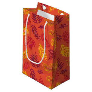Tropical Leaves Pattern 18 Small Gift Bag