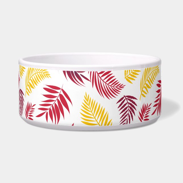 Tropical Leaves Pattern 20 Bowl (Front)