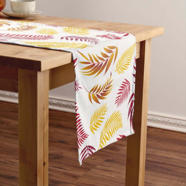 Tropical Leaves Pattern 20 Medium Table Runner (In Situ)