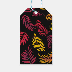 Tropical Leaves Pattern 21 Gift Tags