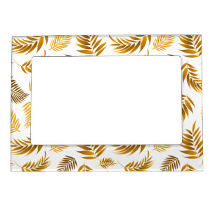 Tropical Leaves Pattern 22 Magnetic Frame